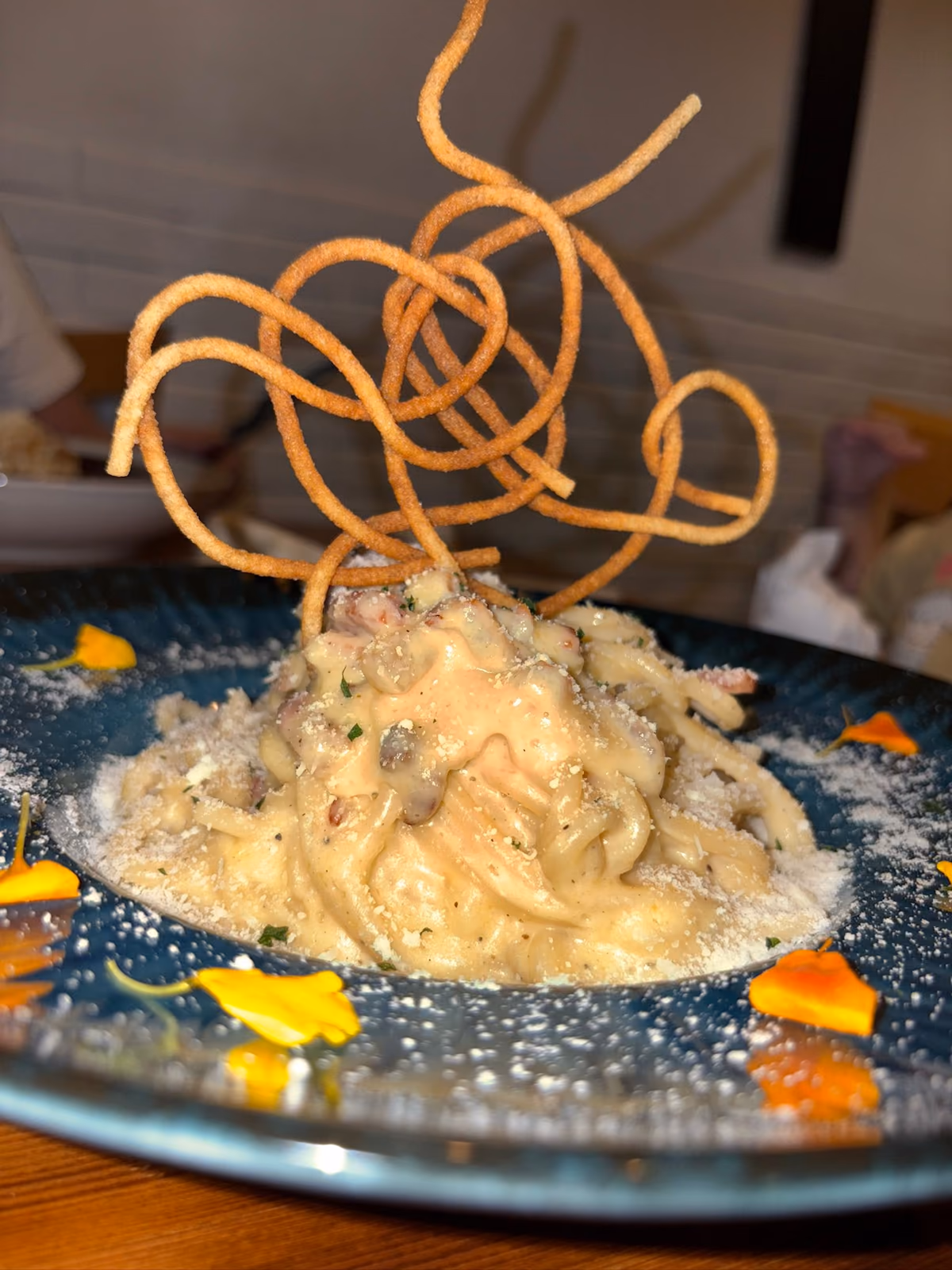 Spaghetti Salsa Élite amb bolets i tòfona blanca